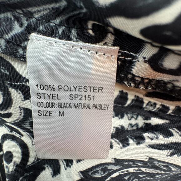 Elan Boho Hippie Floral Tiered Palazzo Wide Leg Dressy Pants Women's Size M - Picture 9 of 9